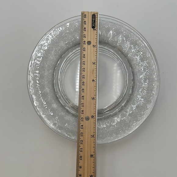 Vesta Clear Luncheon Plate by Glastonbury Lotus- set of 4 - Picture 16 of 16